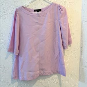 Banana Republic Women's Light Purple Blouse 3/4 Sleeve Viscose Blend